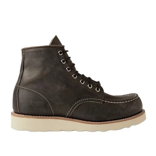 Mens 8890 Charcoal Grey Red Wing Moc Leather Boots UK at SEIKK